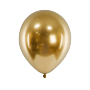Balony PartyDeco lateksowe Glossy złote – 18″ 5 szt.